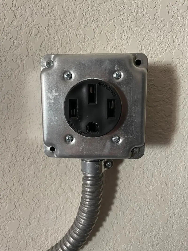NEMA 14-50 outlet installed for Smart Home Electrical in Mount Zion